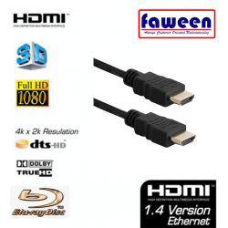 Faween 10410 1 Metre Hdmi Kablo 1.4 4K Full HD Laptop TV Görüntü Hdmi Kablosu 1m